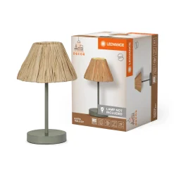 LEDVANCE DECOR RAFFIA GULVLAMPE BRUN/GRØN 28,3 CM