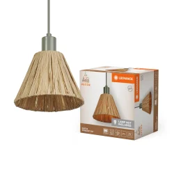 LEDVANCE DECOR RAFFIA GULVLAMPE BRUN/GRØN 21,3 CM^ Gulvlamper