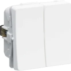 LK Fuga 1 MODUL, DOBBELT ALM. KRONE AFBRYDER HVID Hot