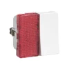 LK Fuga 1 MODUL ENKELT M/LAMPE AFBRYDER HVID^ Stikkontakter & Afbrydere