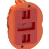 LK Fuga AIR SLIM 1 1/2 MODUL FORFRADÅSE MØRK ORANGE 1 1/2 M IP40 VINDTÆT^ Stikdåser & Stikkontaktrammer