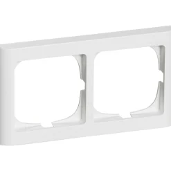 LK Fuga SOFTLINE 63 RAMME HVID 2 X 1 MODUL VANDRET^ Stikdåser & Stikkontaktrammer