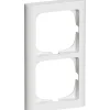 LK Fuga SOFTLINE 63 RAMME HVID 2 X 1 MODUL^ Stikdåser & Stikkontaktrammer
