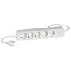 LK STIKDÅSE 5 UDTAG U/JORD M/AFBRYDER HVID 1,5 M KABEL Online