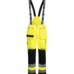 Lyngsøe LYNGSØE FOX 9083-53/07 HÅNDVÆRKER REGNBUKS HI-VIZ L GUL/SORT^ Regntøj