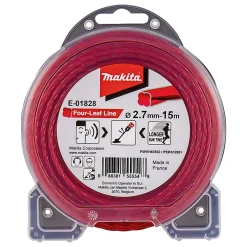 Makita FOUR-LEAF E-01828 RØD TRIMMERTRÅD Outlet