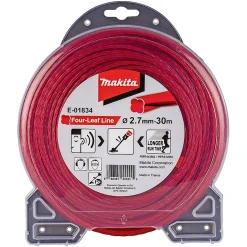 Makita FOUR-LEAF E-01834 RØD TRIMMERTRÅD^ Tilbehør Havemaskiner