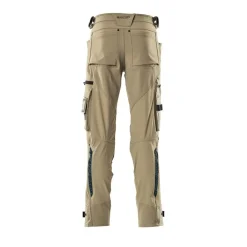 Mascot ADVANCED 17079 BUKS MED KNÆLOMMER 82C46 LYS KHAKI^ Arbejdsbukser