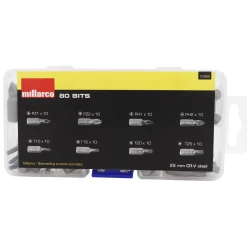 Millarco BITSSÆT PZ1, PZ2, PH1, PH2, T10, T15, T20 OG T25. 80 DELE 80 DELE Clearance
