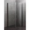 Milobad BUET, KLAR GLAS BRUSEHJØRNE 90 CM KROM^ Brusevægge