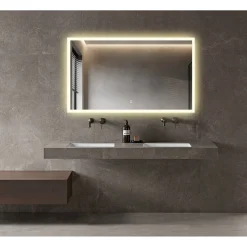 Milobad CL30 MED LED-LYS SPEJL 70X120^ Badeværelsesmøbler
