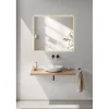 Milobad CL34 MED LED-LYS SPEJL 70X80 New