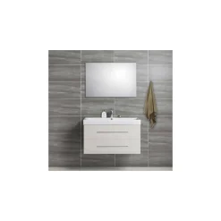 Milobad NORDIC DECK NATURE BADMØBEL HVID 2 SKUFFER 101 CM^ Badeværelsesmøbler