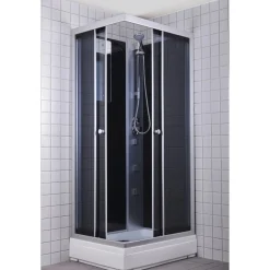 Milobad RONDO BRUSEKABINE 90 CM 70 CM^ Brusekabiner