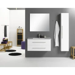 Milobad VENICE HØJSKAB LÅGE HVID HØJGLANS 30 X 150 CM Online