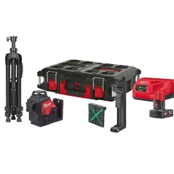 MILWAUKEE M12 3PLSKIT-401P KRYDSLASER UDEN MÅLPLADE 38 M/ MED MÅLPLADE 100 M Clearance