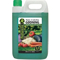NATURENS PLANTE- OG VÆKSTHUSGØDNING 2,5 L^ Gødning & Kalk