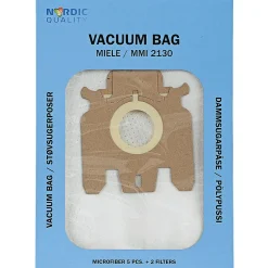 Nordic Quality MMI 2130 STØVSUGERPOSE 5 STK. + 2 FILTRE Online
