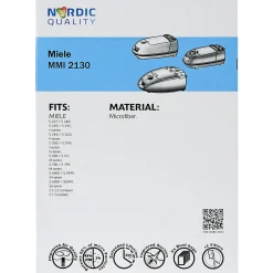 Nordic Quality MMI 2130 STØVSUGERPOSE 5 STK. + 2 FILTRE Online