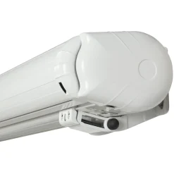 Outfit LIANA M/LED MARKISE M/MOTOR TAUPE/HVID 480 CM^ Parasoller & Markiser
