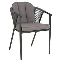 Outrium COMO HAVESTOL RYGHYNDE ANTRACITGRÅ 5 X 44 X 36 CM^ Havehynder