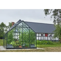 Outrium DRIVHUS INKL. SOKKEL 3 MM DELT GLAS SORT 9,9 M2 Discount
