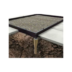 Outrium DRIVHUS INKL. SOKKEL 3 MM DELT GLAS SORT 9,9 M2 Discount