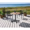 Outrium FARO/MURCIA BORD + 2 STOLE CAFESÆT SORT^ Cafesæt