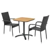 Outrium FARO/NAPOLI BORD + 2 STOLE CAFESÆT SORT Online