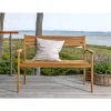 Outrium GILI MED RYGLÆN HAVEBÆNK TEAK 120 CM^ Havebænke