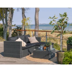 Outrium JAMAICA SOFASÆT SORT^ Lounge Havemøbler