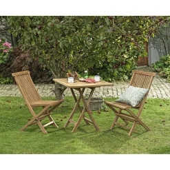 Outrium JAVA/SYROS MED 2 STOLE CAFESÆT TEAK Best