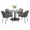 Outrium LEROS/PALMA BORD + 4 STOLE HAVEMØBELSÆT GRÅ Discount