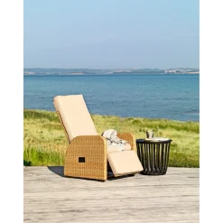 Outrium SAINT TROPEZ VANDAFV. HYNDE LOUNGESTOL NATUR^ Lounge Havemøbler
