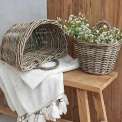 Outrium ZUMA VÆGAMPEL KUBO RATTAN NATUR 39X20X24CM^ Havekrukker