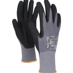 OX-ON FLEXIBLE SUPREME 1600 ARBEJDSHANDSKE CE 10 GRÅ/SORT 1 PAR^ Arbejdshandsker