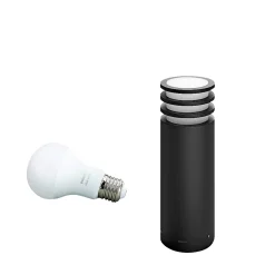 Philips Hue W LUCCA BEDLAMPE ANTRACITGRÅ 40 CM^ Smart Belysning