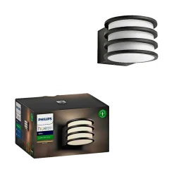 Philips Hue W LUCCA UDENDØRS VÆGLAMPE 9W ANTRACITGRÅ Clearance