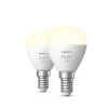 Philips Hue W 2-PAK SMART LED PÆRE E14 KRONE 6W^ Smart Belysning