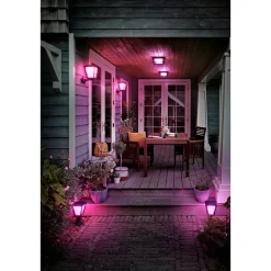 Philips Hue WCA ECONIC SQUARE UDENDØRS VÆGLAMPE 15W SORT Sale
