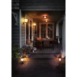 Philips Hue WCA ECONIC UDENDØRS VÆGLAMPE 15W SORT^ Smart Belysning