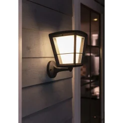 Philips Hue WCA ECONIC UDENDØRS VÆGLAMPE 15W SORT^ Smart Belysning