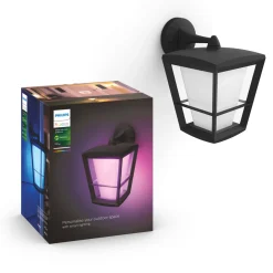 Philips Hue WCA ECONIC UDENDØRS VÆGLAMPE 15W SORT Clearance
