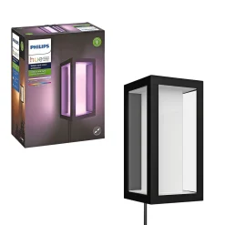 Philips Hue WCA IMPRESS COLOR UDENDØRS VÆGLAMPE 16W SORT Discount