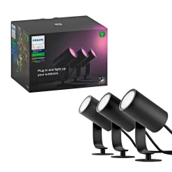 Philips Hue WCA LILY BASIS SPOTLAMPE SORT INTEGRERET LED 8W^ Smart Belysning
