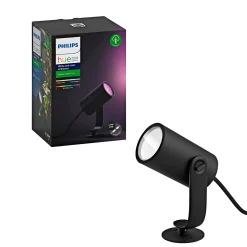 Philips Hue WCA LILY UDVIDELSE SPOTLAMPE SORT INTEGRERET LED 8W^ Smart Belysning