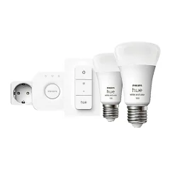 Philips Hue WCA SMART, 2 X E27, BRIDGE, DIM. SWITCH & PLUG STARTSÆT^ Smart Belysning