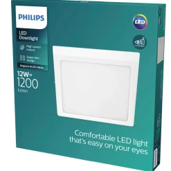 Philips MAGNEOS SQUARE PLAFOND 12W HVID 210 MM^ Plafonder