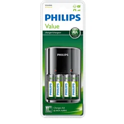 Philips MULTILIFE SCB1490 BATTERIOPLADER 4 X AA New