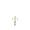 Philips 2-PAK KLAR LED PÆRE KRONE E14 4W^ Led